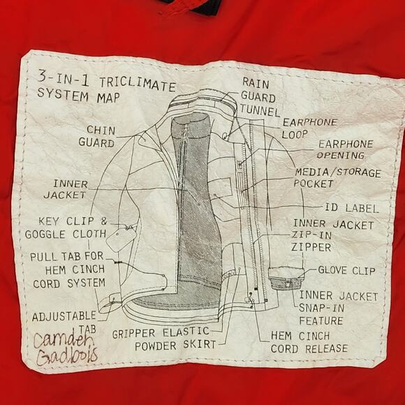 Youth L 14/16 The North Face 3 in 1 Triclimate Coat Jacket Hood adjustable snow - Picture 4 of 16